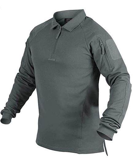 Helikon-Tex Range Polo Shirt - TopCool - Shadow Grey, GRAY MAN BEKLEIDUNG